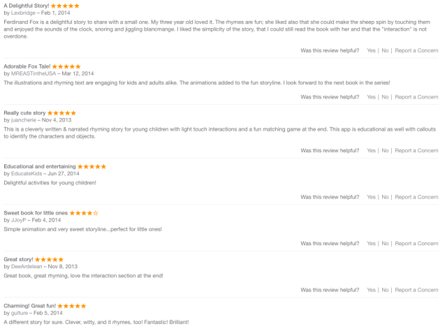 Reviews of Ferdinand Fox's Big Sleep App